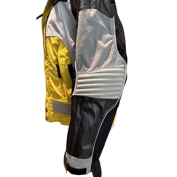 Descente Titan Thermo Ski Pro Jacket Ion Bodies Yellow black white Mens Small - Picture 9 of 16